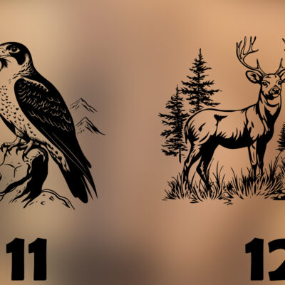 Acaciahouten Decoratieplank Veluwe Wildlife Edition. Kies jouw wildgravure: Edelhert, Zwijn, Vos of Ree. Puur ambacht in warme Brandmeester-stijl. Acacia Decoratieplank Veluwe Wildlife Edition met lasergravure van een Veluws dier. Sfeervolle foto met warme avondgloed en natuurlijke decoratie.
