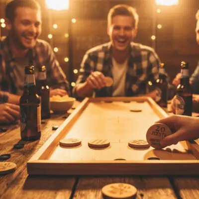 Ronde houten bieropener met gegraveerde tekst, gemaakt van bamboe met metalen onderzijde. Ambachtelijk gegraveerd door De Meesterbrander.